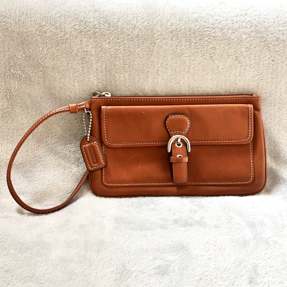 Coach Leather Wristlet